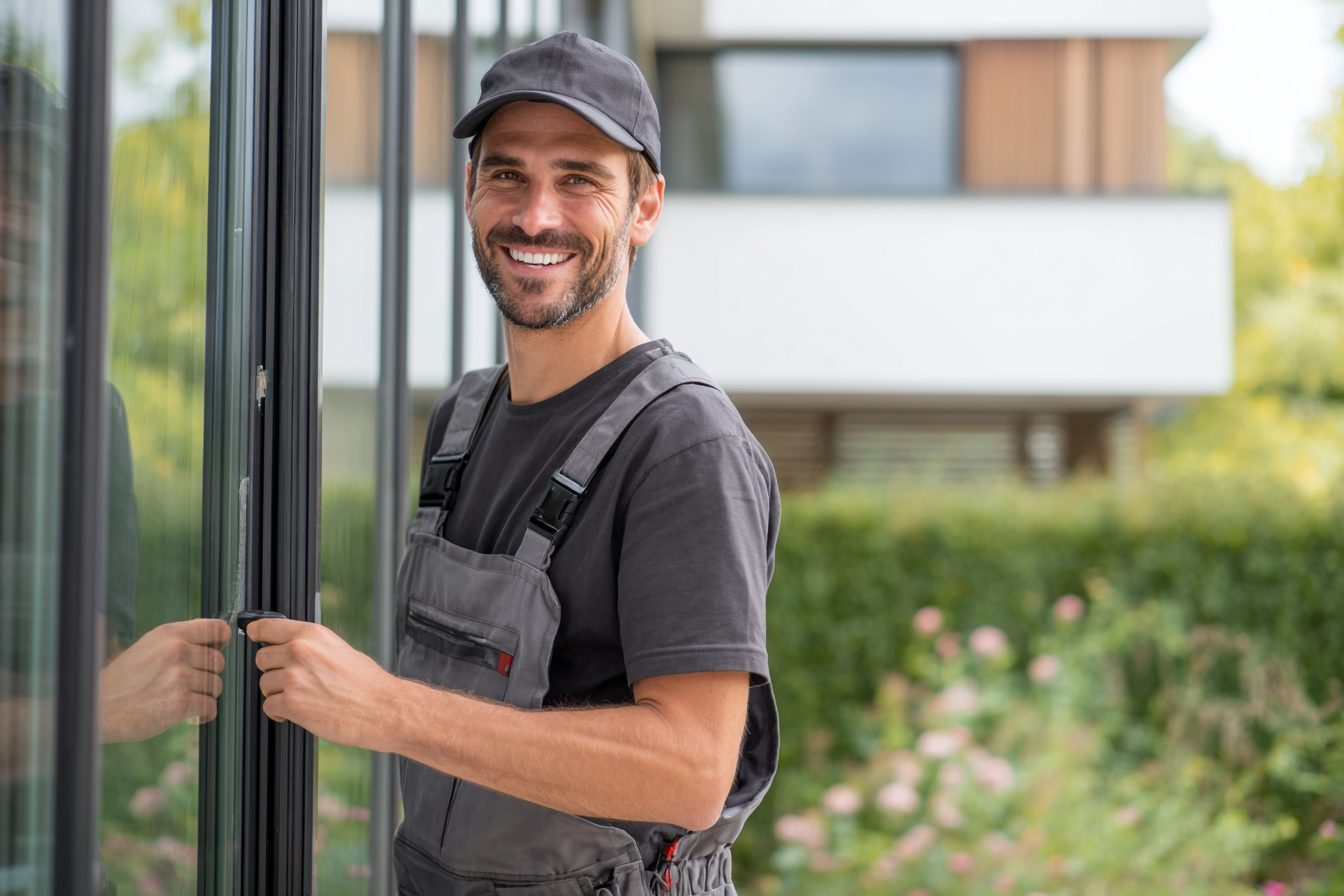 Fenêtre aluminium profilés ultra-fins design contemporain