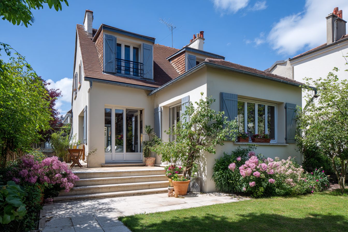 Fenêtre PVC design lignes fines avec profilés affinés