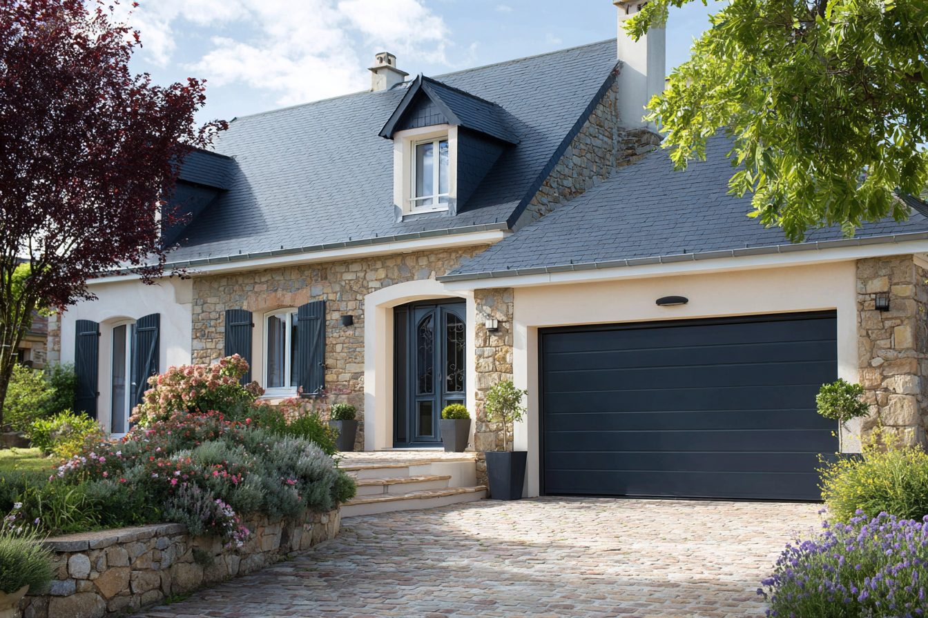 Isolation thermique porte de garage aluminium