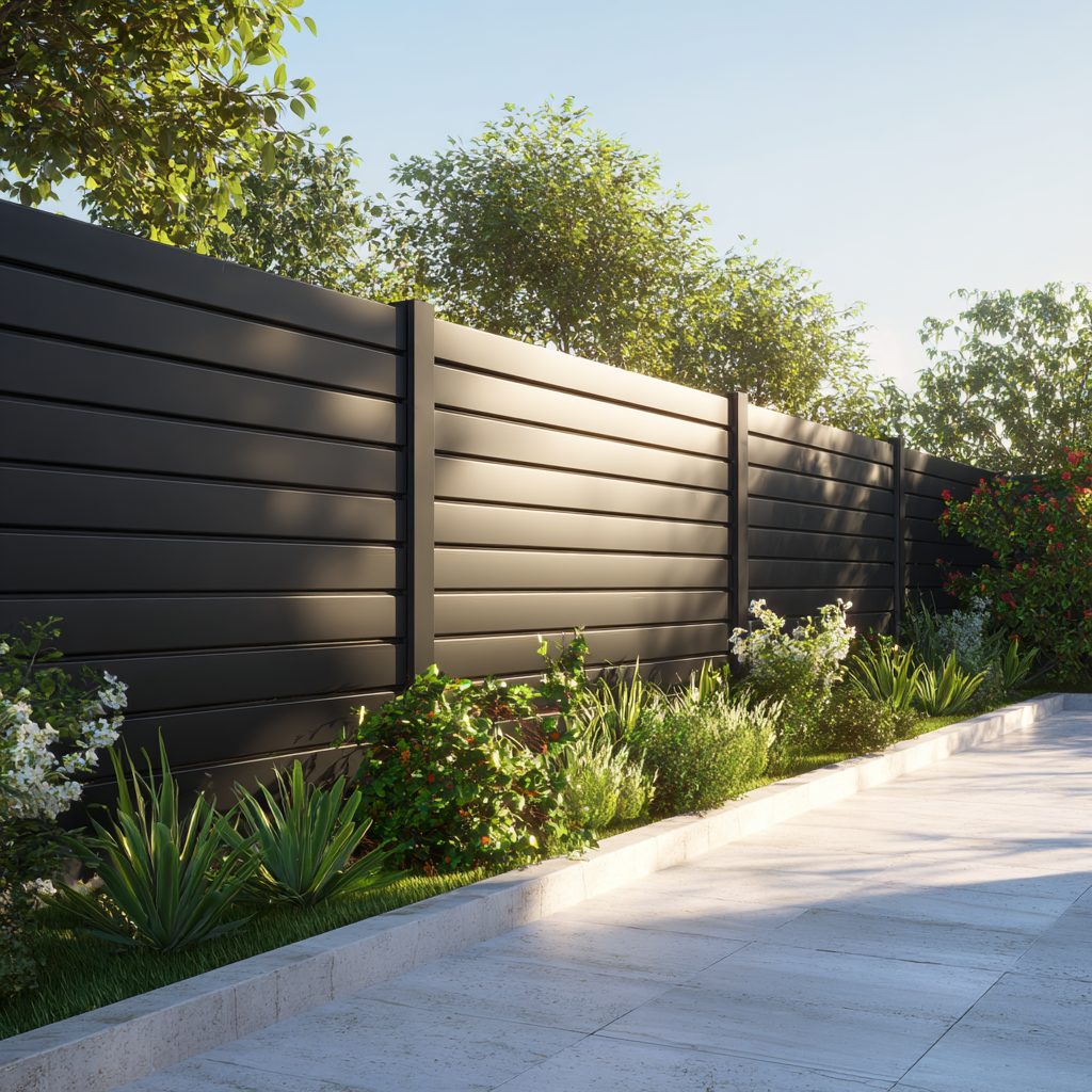 Clôture aluminium décorative